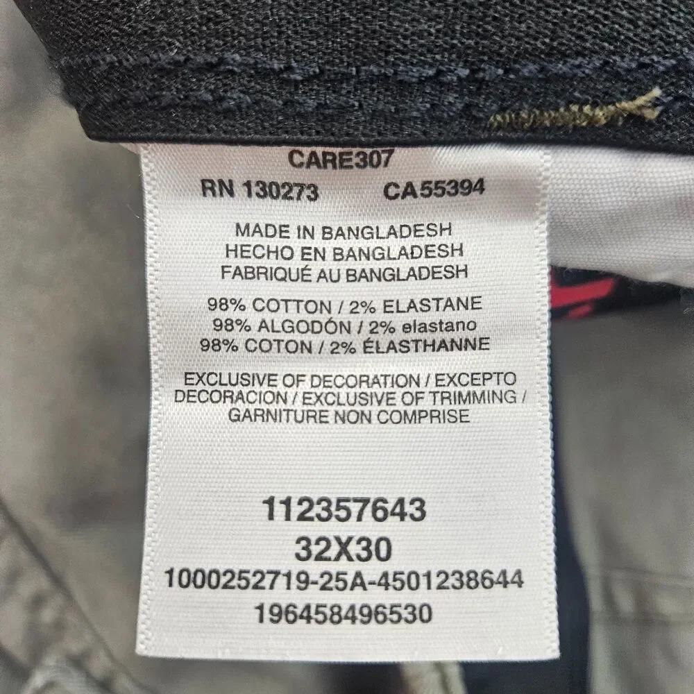 Wrangler ATG Men's 32x30 Sage Green Cargo Pants All Terrain Gear Cotton Blend